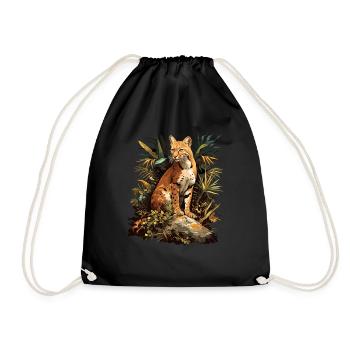 Chats dorés Chat doré - Sac de sport léger - noir - Devant