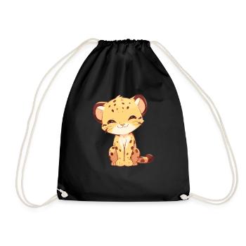 Chats dorés Chat doré - Sac de sport léger - noir - Devant