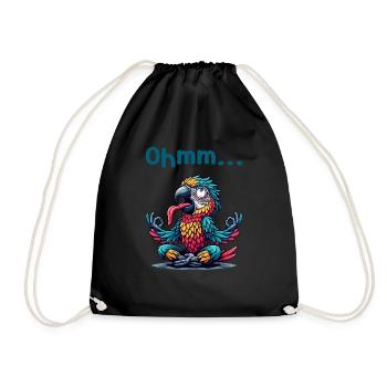 Ohmmm drôle yoga méditation sport - Sac de sport léger - noir - Devant