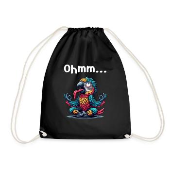 Ohmmm drôle yoga méditation sport - Sac de sport léger - noir - Devant