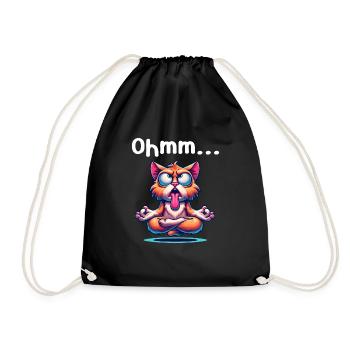 Ohmmm drôle yoga méditation sport - Sac de sport léger - noir - Devant