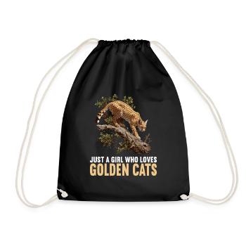 Chats dorés Chat doré - Sac de sport léger - noir - Devant