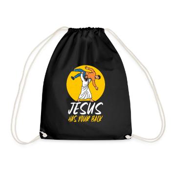 Kawaii Chibi Anime Girl Anime Merch Japanese - Drawstring Bag - black - Front