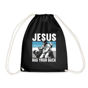 Kawaii Chibi Anime Girl Anime Merch Japanese - Drawstring Bag - black - Front