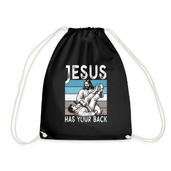 Kawaii Chibi Anime Girl Anime Merch Japanese - Drawstring Bag - black - Front