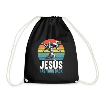 Kawaii Chibi Anime Girl Anime Merch Japanese - Drawstring Bag - black - Front