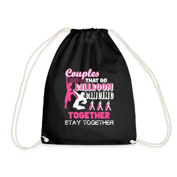 Ballroom Dance Couples Ballroom Dancing Together - Drawstring Bag - black - Front