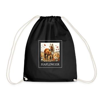 Haflinger Motif Cheval Sweet - Sac de sport léger - noir - Devant