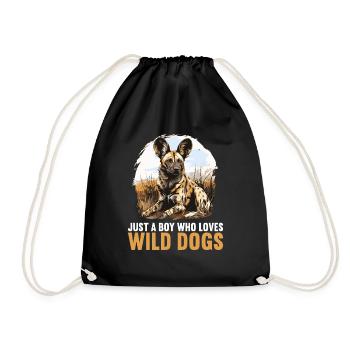 Wildhunde Wildhund - Turnbeutel - Schwarz - Vorne