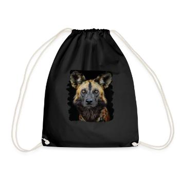 Wildhunde Wildhund - Turnbeutel - Schwarz - Vorne
