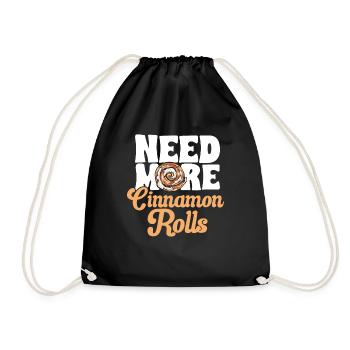 Rouleau à la cannelle - Sac de sport léger - noir - Devant