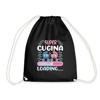 gescheBecome a cousin 2024 - Drawstring Bag - black - Front