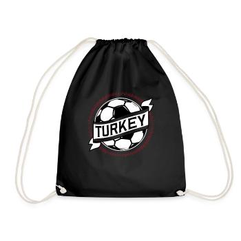 Turquie Cadeau Turquie Football Europe Turquie - Sac de sport léger - noir - Devant