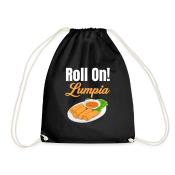 Continuez à rouler ! Lumpia Pinoy Shanghai Lover Adobo - Sac de sport léger - noir - Devant