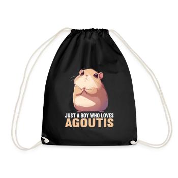 Agouti Agutis Aguti - Turnbeutel - Schwarz - Vorne