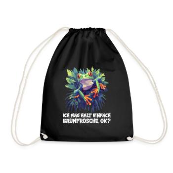 Rainette Baumfrösche Baumfrosch - Sac de sport léger - noir - Devant