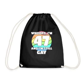 47e anniversaire 47 BDay Lesbienne Gay Bi Trans - - Sac de sport léger - noir - Devant