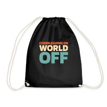 Cheerleader Cheerleading - Drawstring Bag - black - Front