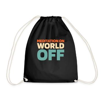 Méditation Méditation Méditation Sur le Monde Hors Monde - Sac de sport léger - noir - Devant