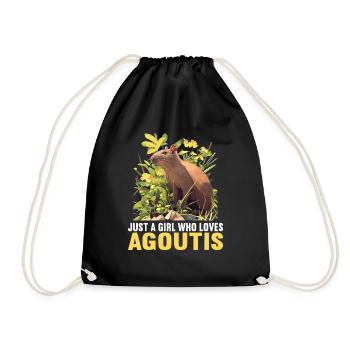 Agouti Agutis Aguti - Turnbeutel - Schwarz - Vorne