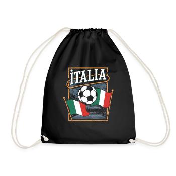 Italy Shirt 2024 Italy Italia Rome Turin Milan - Drawstring Bag - black - Front