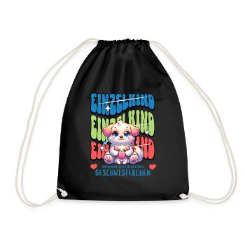 Enfant unique, je vais être une sœur fière - Sac de sport léger - noir - Devant