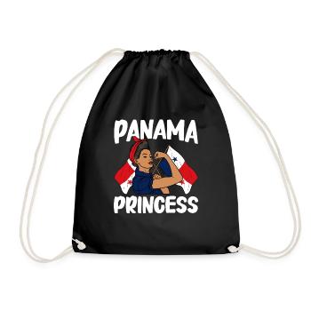 Drapeau panaméen Drapeau panaméen - Sac de sport léger - noir - Devant