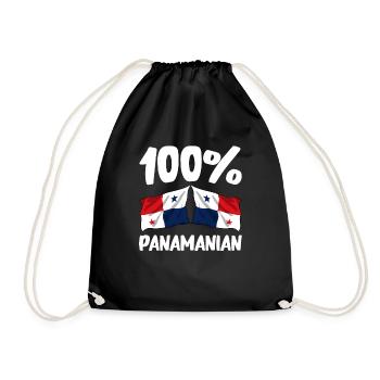 Drapeau panaméen Drapeau panaméen - Sac de sport léger - noir - Devant