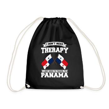 Drapeau panaméen Drapeau panaméen - Sac de sport léger - noir - Devant