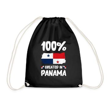 Drapeau panaméen Drapeau panaméen - Sac de sport léger - noir - Devant