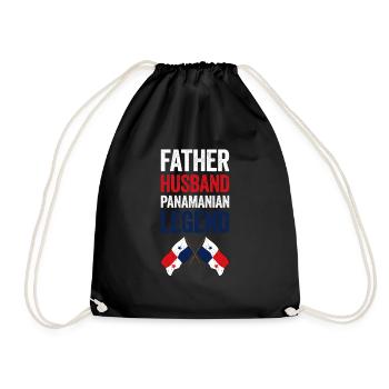 Drapeau panaméen Drapeau panaméen - Sac de sport léger - noir - Devant