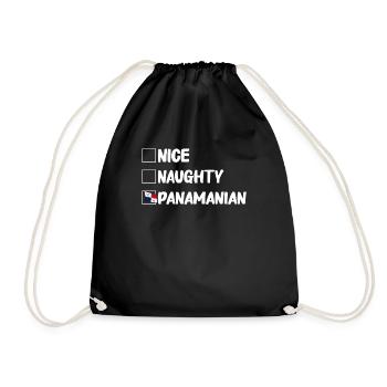 Drapeau panaméen Drapeau panaméen - Sac de sport léger - noir - Devant
