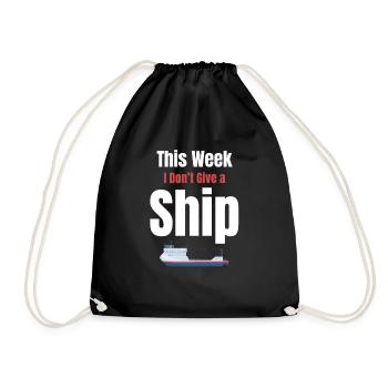 Cette semaine, je ne donne pas au capitaine d’un navire - Sac de sport léger - noir - Devant