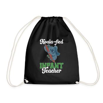 Kindergarten Teacher Daycare Center Educator - Drawstring Bag - black - Front