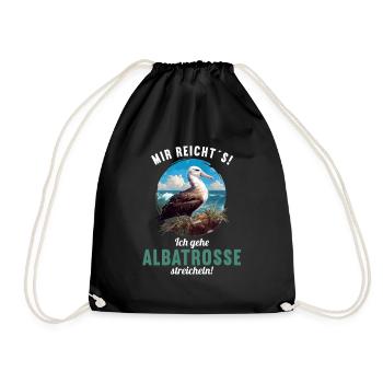 Albatross Albatrosse Albatros - Turnbeutel - Schwarz - Vorne