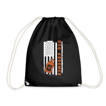 Toiletteur pour chiens et toilettage pour chiens - Sac de sport léger - noir - Devant