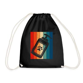 Toiletteur pour chiens et toilettage pour chiens - Sac de sport léger - noir - Devant