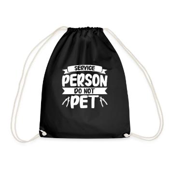Toiletteur pour chiens et toilettage pour chiens - Sac de sport léger - noir - Devant