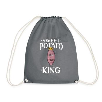 Légumes-racines de patates douces - Sac de sport léger - gris - Devant