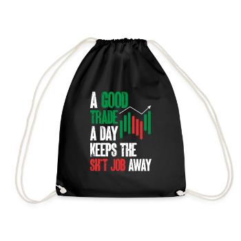 Trading Crypto Stock Market Investor Day Trader - Sac de sport léger - noir - Devant