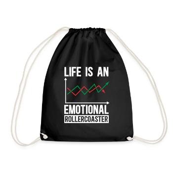 Trading Crypto Stock Market Investor Day Trader - Drawstring Bag - black - Front