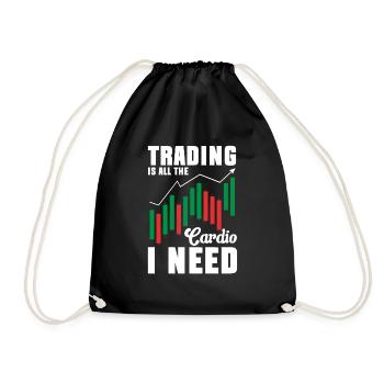 Trading Crypto Stock Market Investor Day Trader - Sac de sport léger - noir - Devant