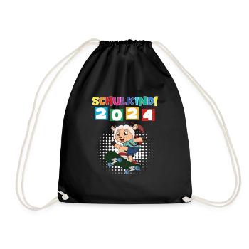 Inscription scolaire 2024 de l’école de la rentrée scolaire - Sac de sport léger - noir - Devant