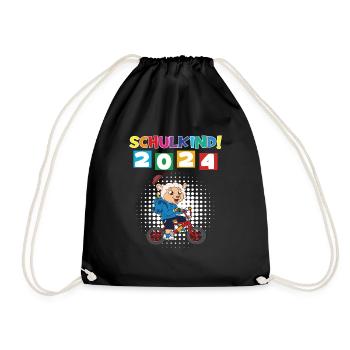 Inscription scolaire 2024 de l’école de la rentrée scolaire - Sac de sport léger - noir - Devant