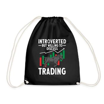 Trading Crypto Stock Market Investor Day Trader - Drawstring Bag - black - Front