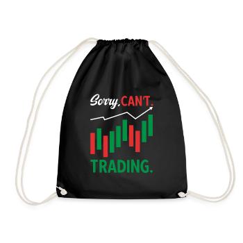 Trading Crypto Stock Market Investor Day Trader - Drawstring Bag - black - Front