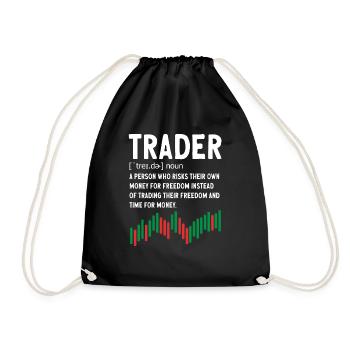 Trading Crypto Stock Market Investor Day Trader - Sac de sport léger - noir - Devant