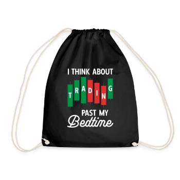 Trading Crypto Stock Market Investor Day Trader - Drawstring Bag - black - Front