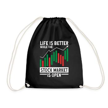 Trading Crypto Stock Market Investor Day Trader - Sac de sport léger - noir - Devant