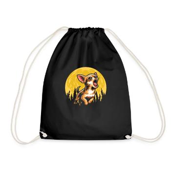 Chihuahua Lune Hurlant - Sac de sport léger - noir - Devant